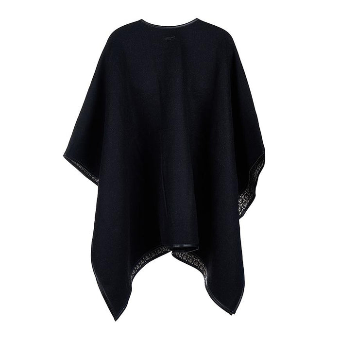Ferragamo Reversible Gancini Cape Black Women’s Top