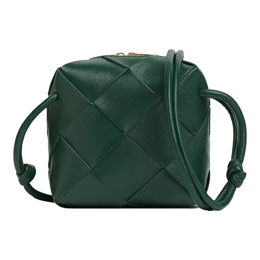 Bottega Veneta Mini Cassette Camera Bag Green Crossbody