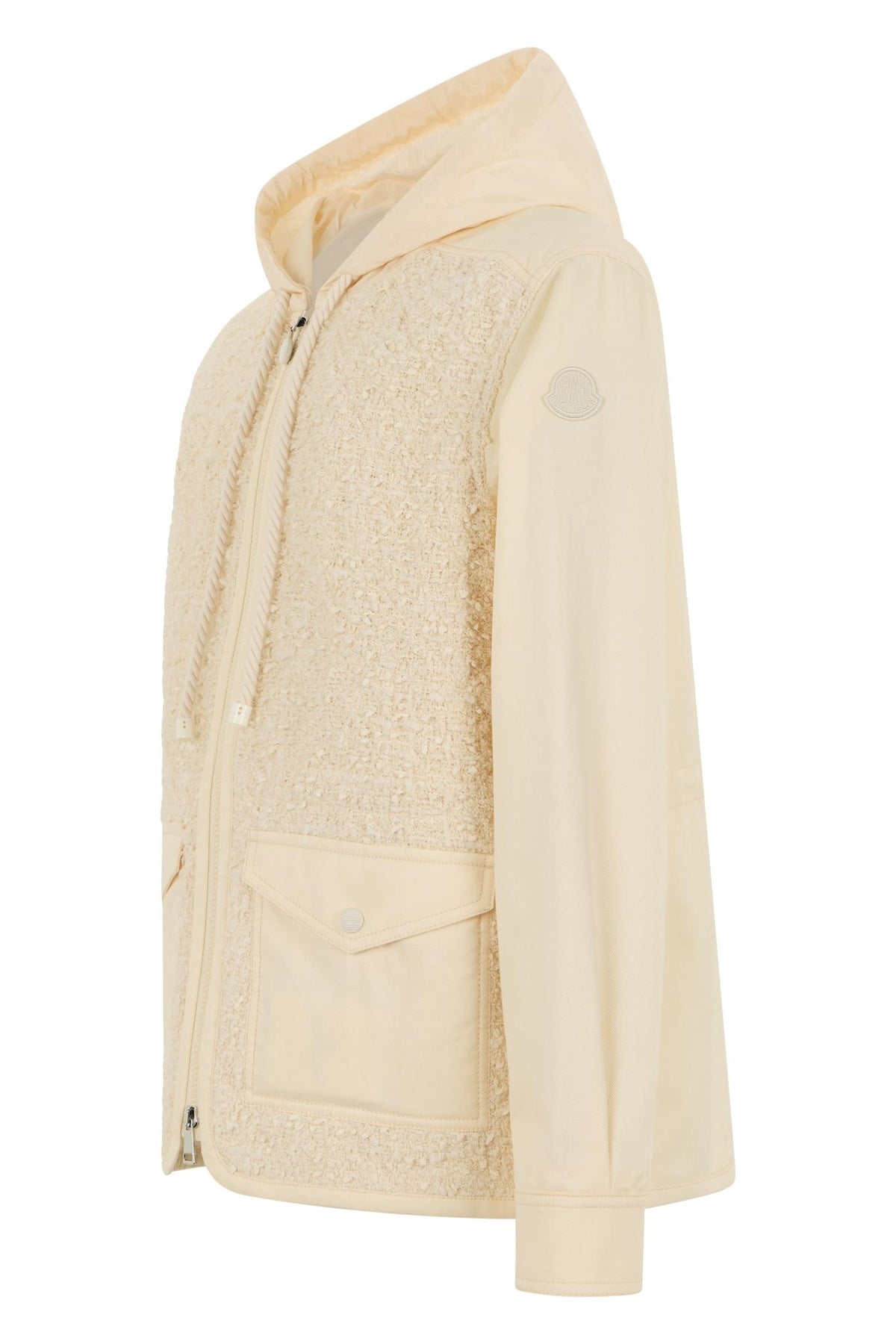 Moncler White Casual Jacket for Women