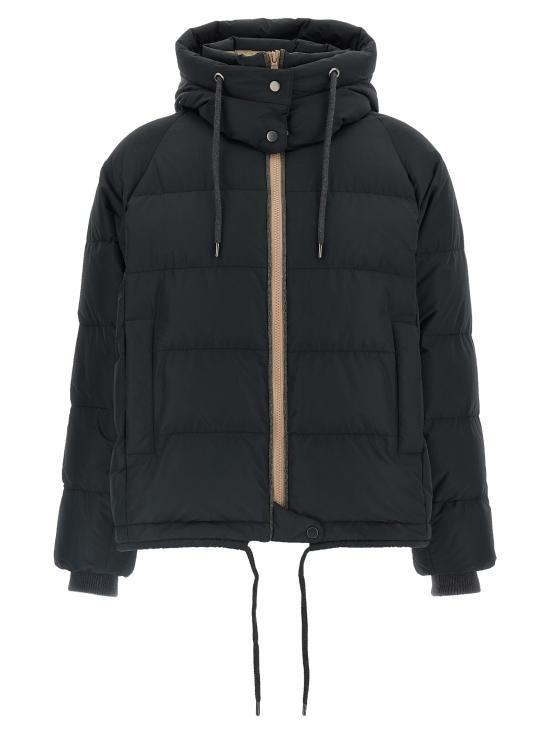 Brunello Cucinelli Black Down Puffer Jacket for Men