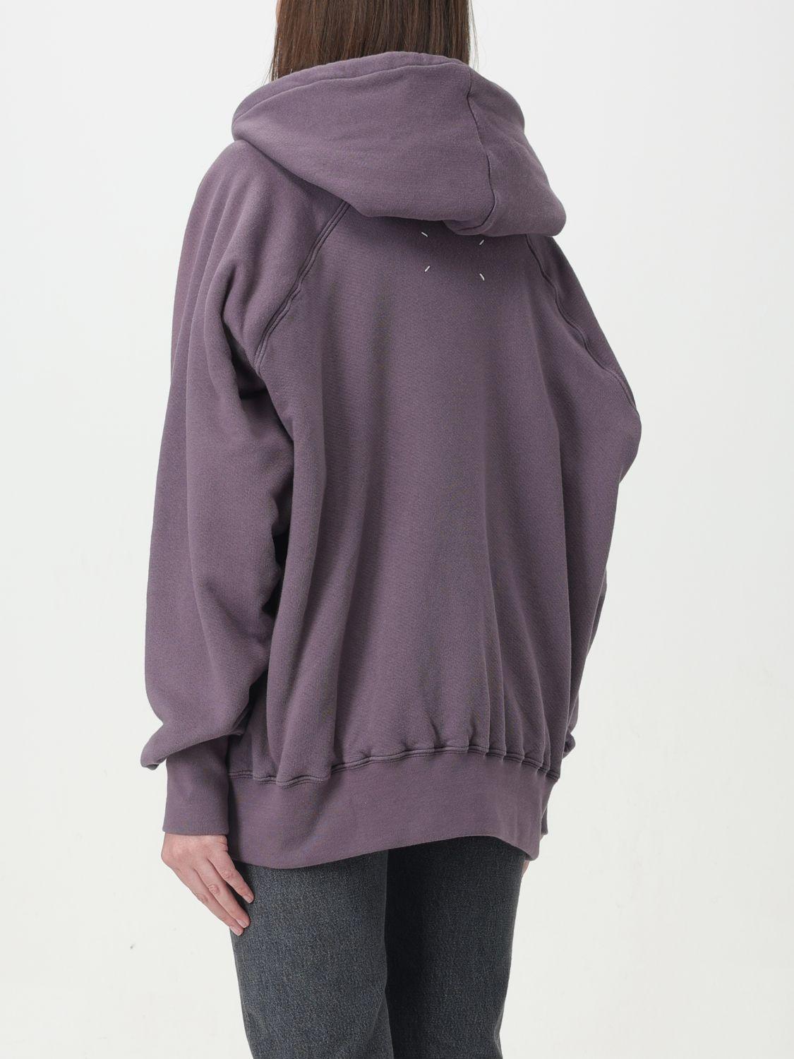 Maison Margiela Gray Cotton Hoodie Sweatshirt for Women