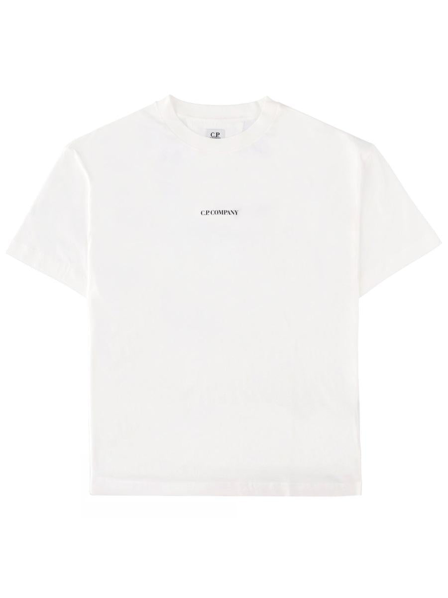 CP Company Short Sleeve Cotton T-Shirt White Men’s