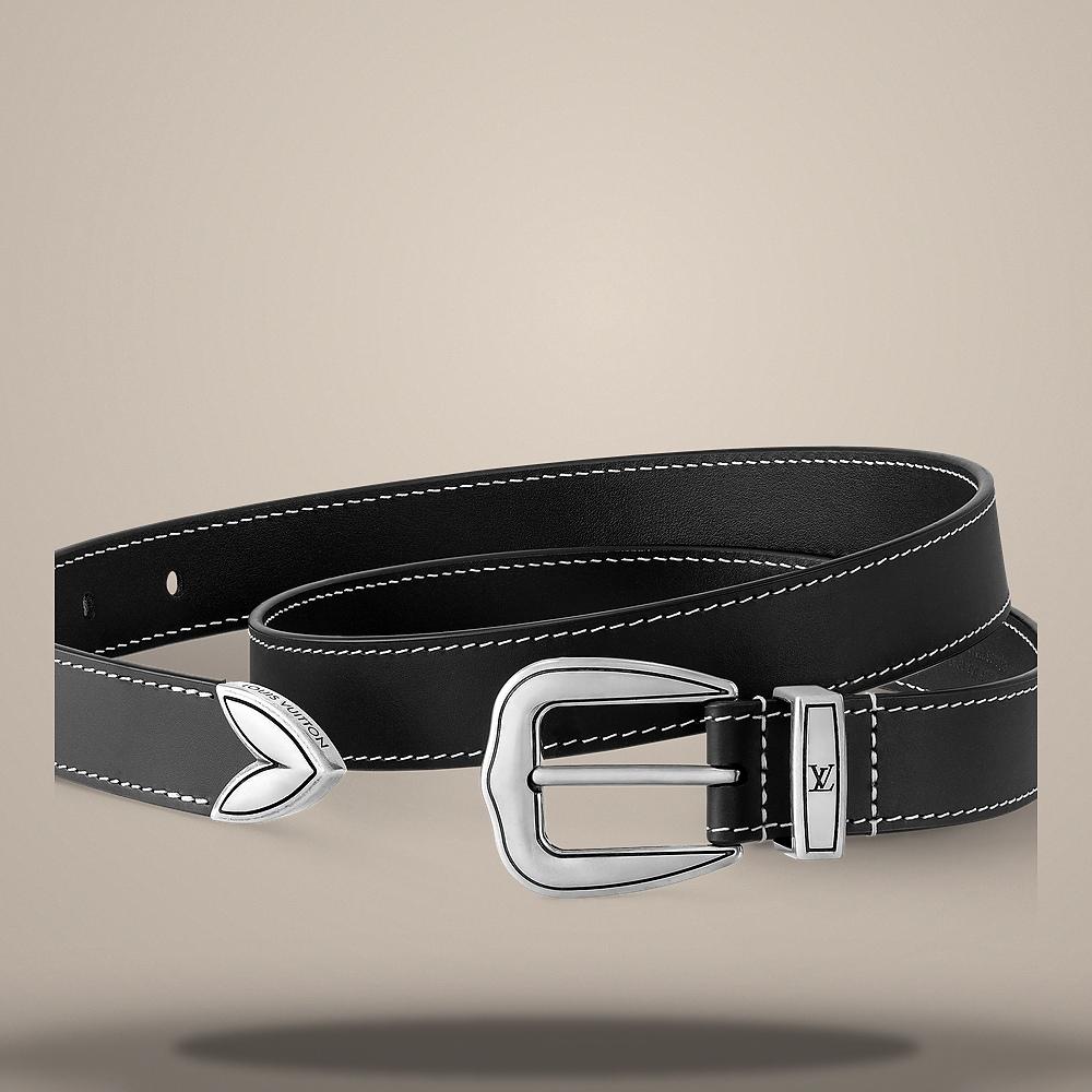 Louis Vuitton LV Dust 25mm Belt Black M4044