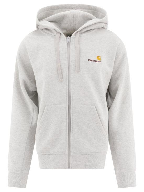 CARHARTT WIP American Script Hooded Jacket for Wom I033063 482XX ASH HEATHER DOM