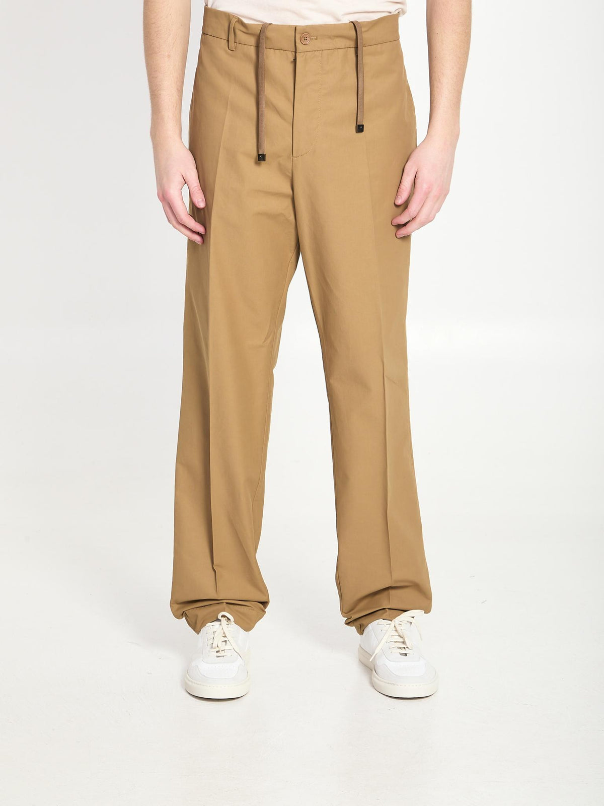 Moncler Men's Suit Trousers Black Wool Pants