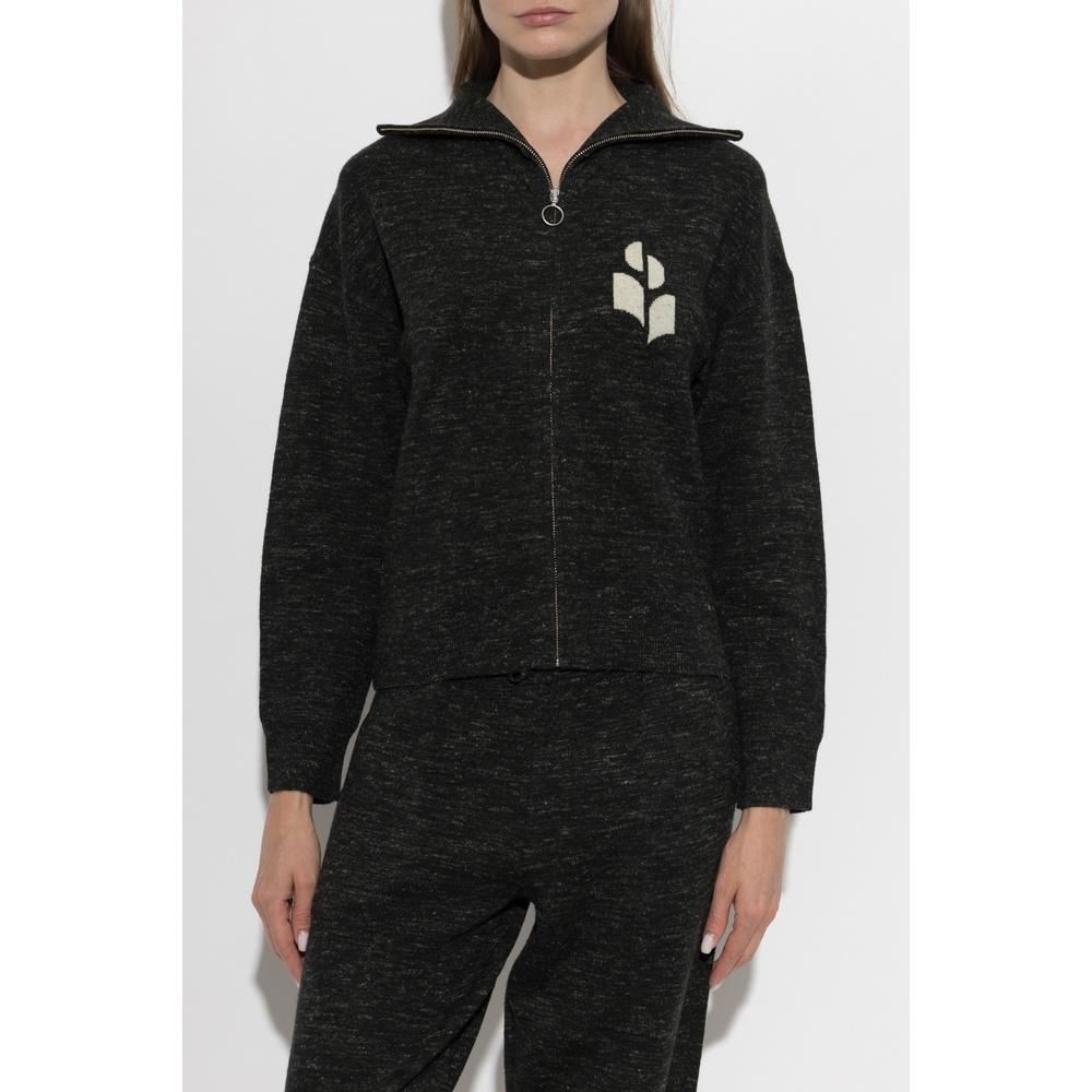 Isabel Marant Koxy Women’s Zip-Up Cardigan Black Knit