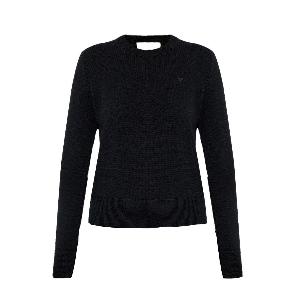 AMI Wool Crewneck Sweater for Women FKS826 001 0180