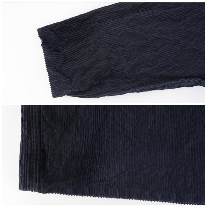 STONE ISLAND Corduroy Patch Logo Long Sleeve Shirt Black