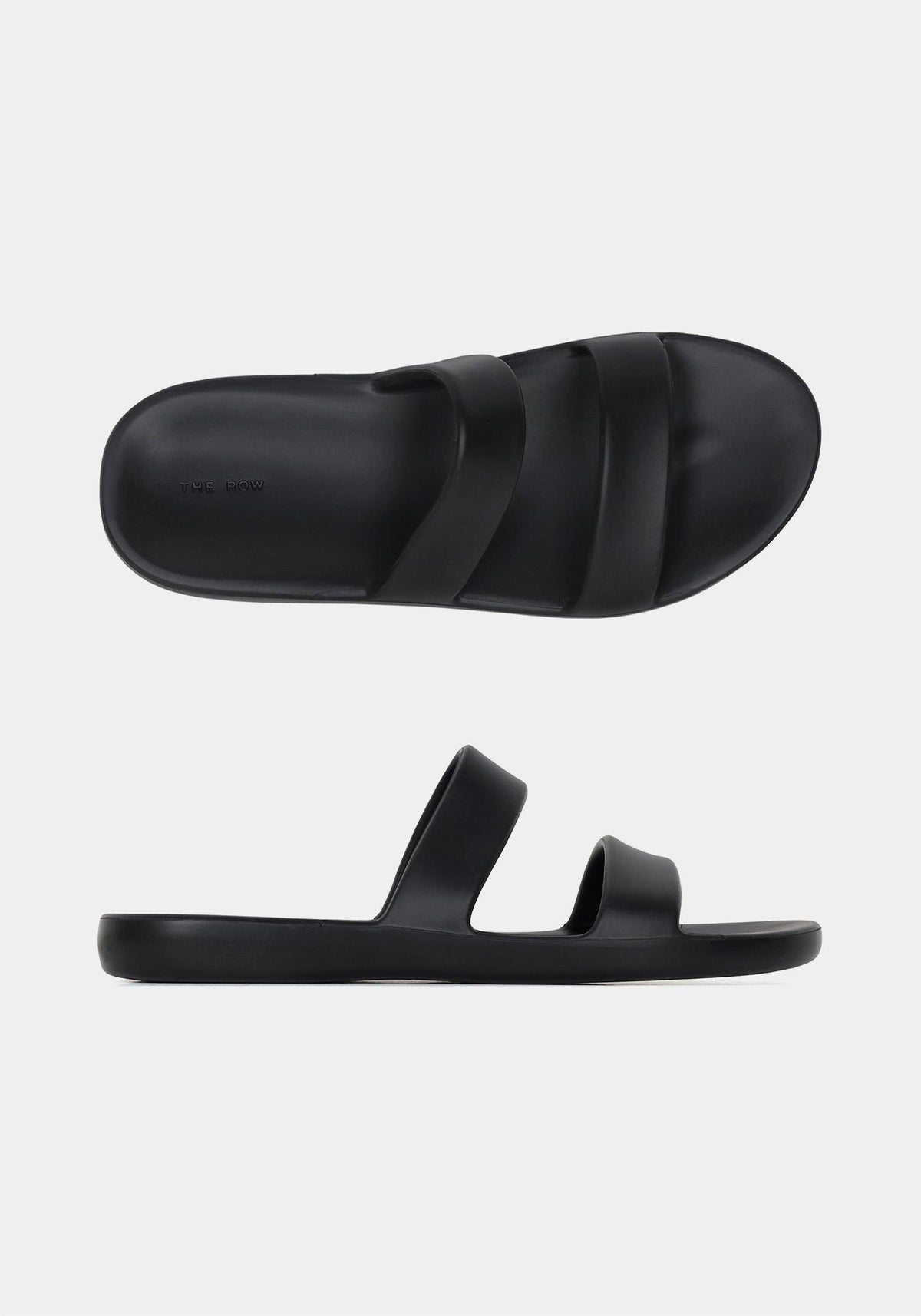 The Row Black Foam Rubber Slide Sandals F1609RC3 BLK