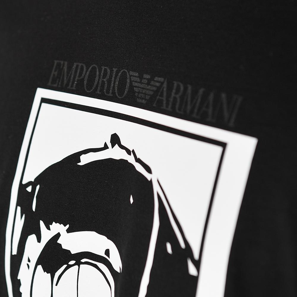 Emporio Armani Racing Print Short Sleeve T-Shirt Black