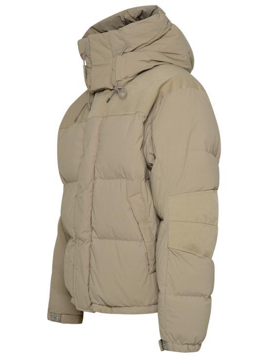 Ten C Beige Short Down Puffer Jacket 22CTCUC0313 5003780903