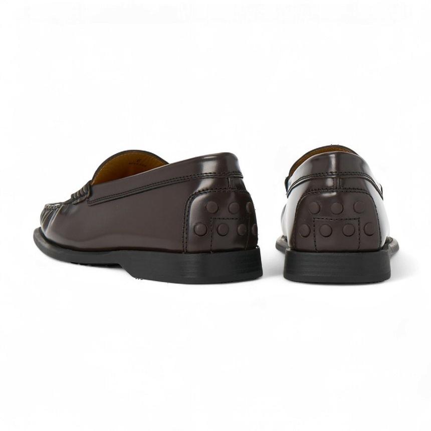 Tods Leather Loafers for Men Brown