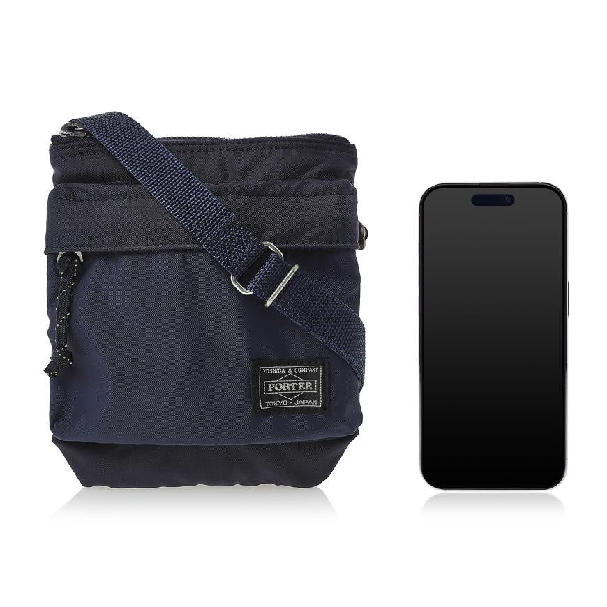 PORTER Force Shoulder Pouch Bag Unisex Black Crossbody