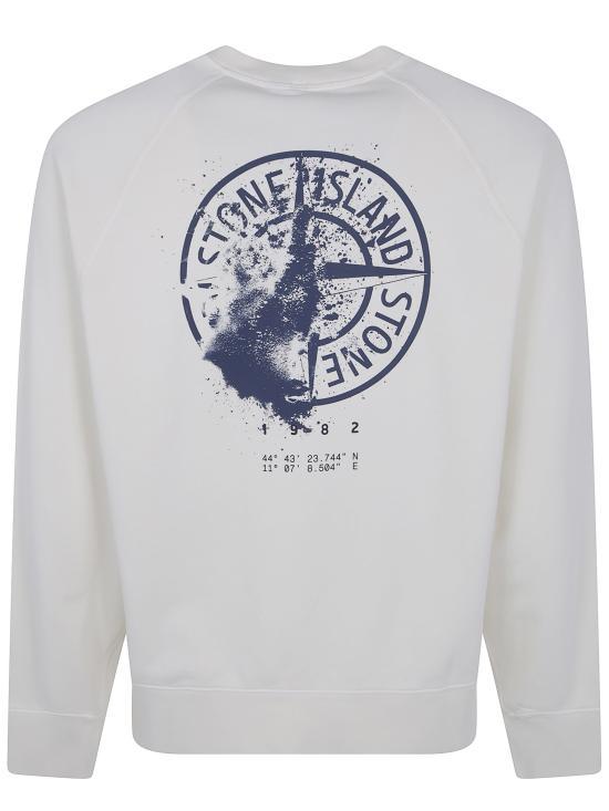 STONE ISLAND Ivory Long Sleeve Sweatshirt L2S156100008 S0466 V0093