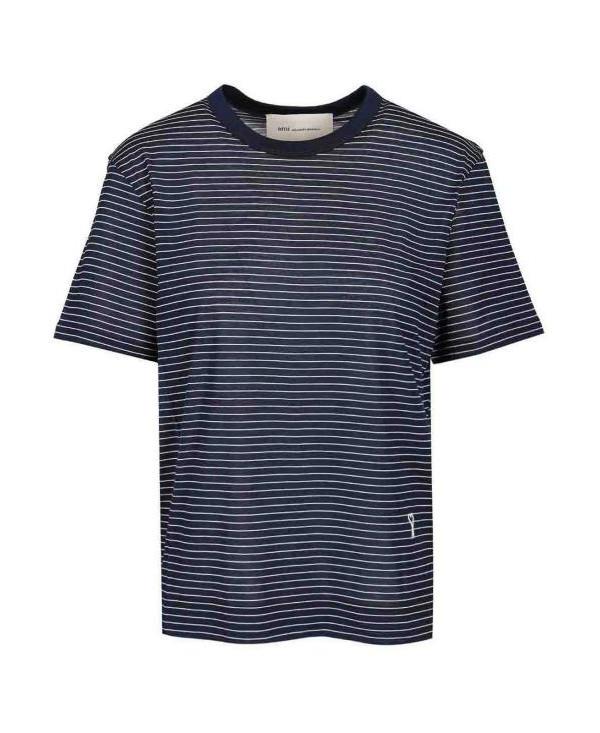 AMI Stripe Cotton Ami de Coeur T-Shirt