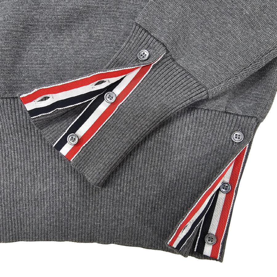 THOM BROWNE Women’s Classic Diagonal Stripe Milano Stitch Cotton Knit Pullover