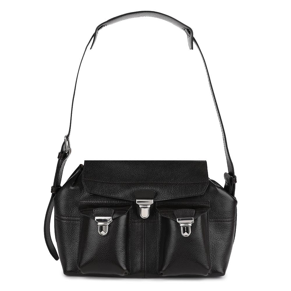 Lemaire Medium Gear Bag Brown Leather Crossbody Bag BG0096 LL0067 BR495