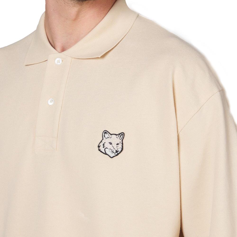 Maison Kitsune Bold Fox Head Oversized Polo T-Shirt Navy Cot MM00202 KJ7010 P205