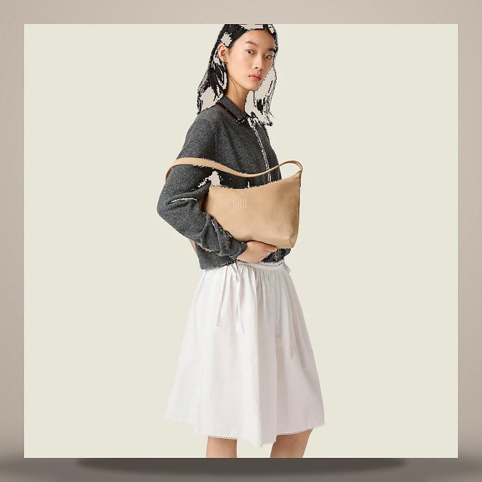 Miu Miu Suede Leather Spirit Shoulder Bag