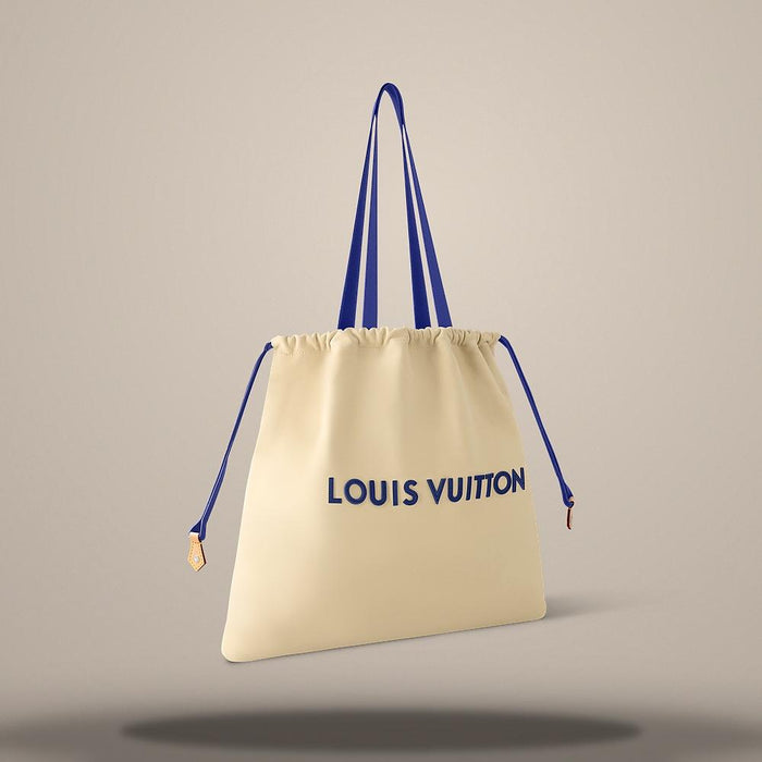 Louis Vuitton Ecru White Canvas Dust Bag Tote M15235
