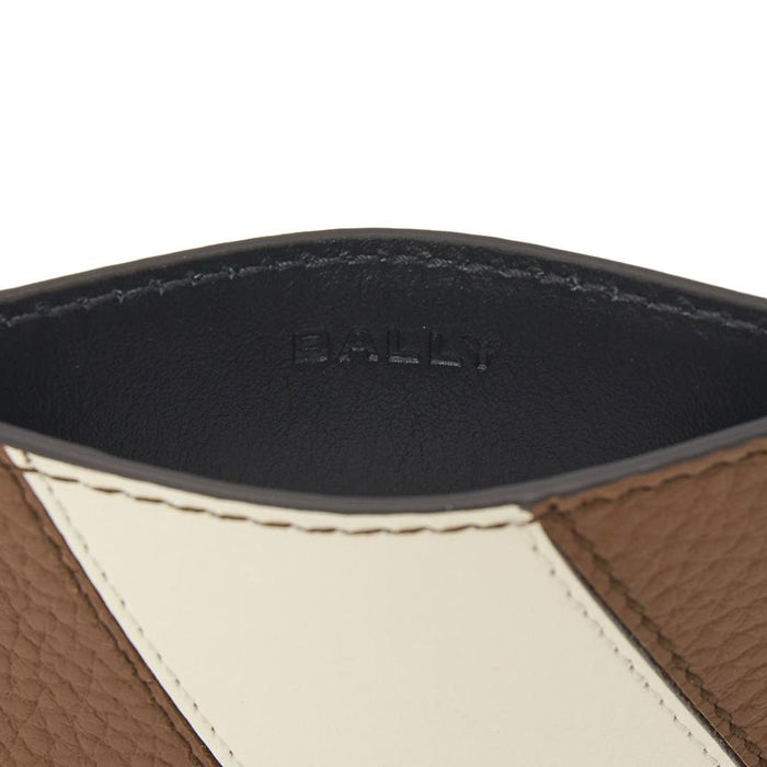 BALLY Men’s Leather Card Holder Wallet LGO 4CC CASE 801