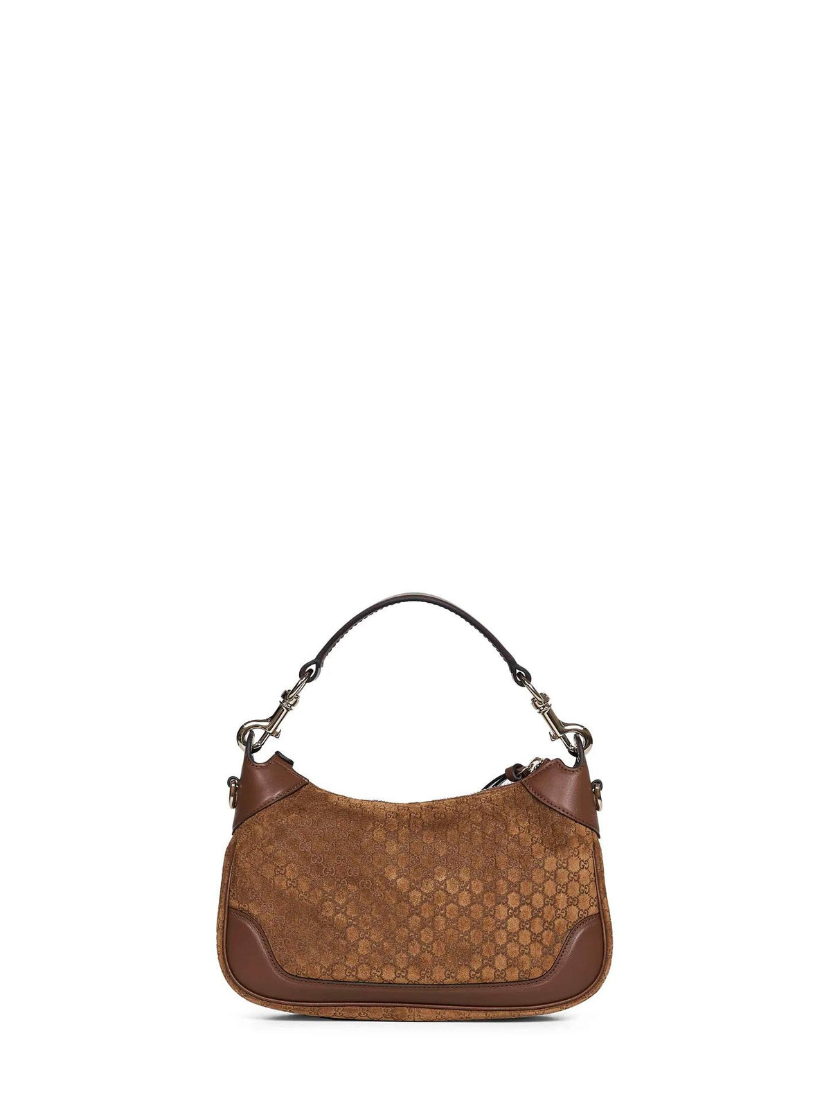 GUCCI Leather Shoulder Bag Brown