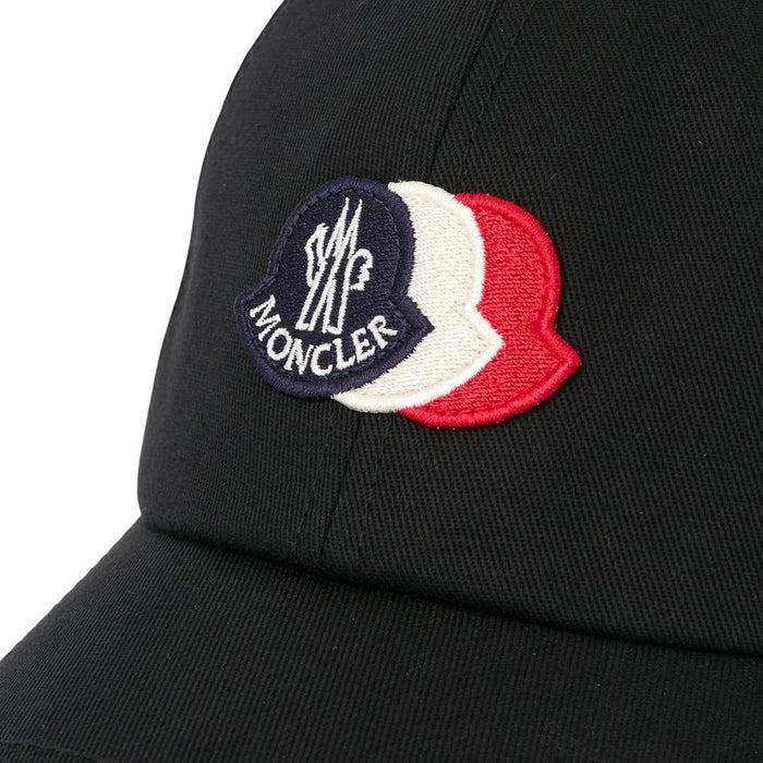 Moncler Unisex Black Cotton Baseball Cap