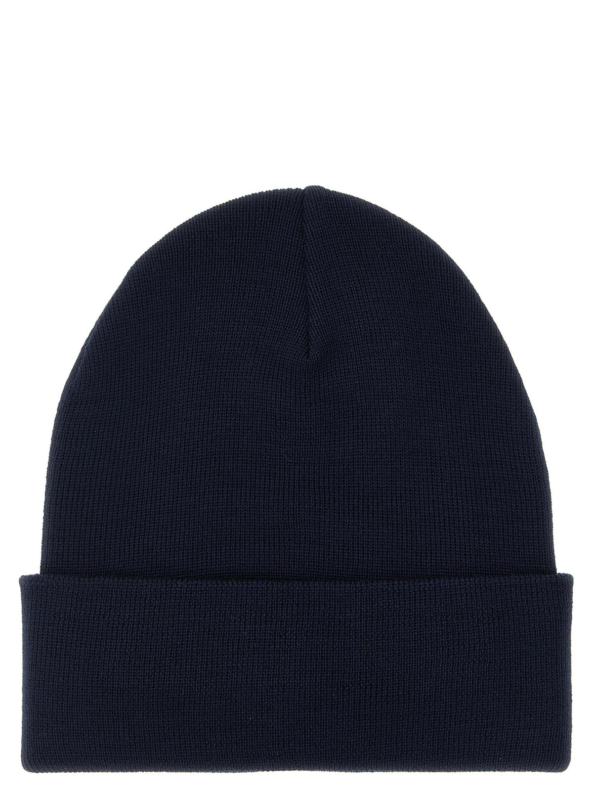 Moncler Rib Knit Wool Beanie Black Men's