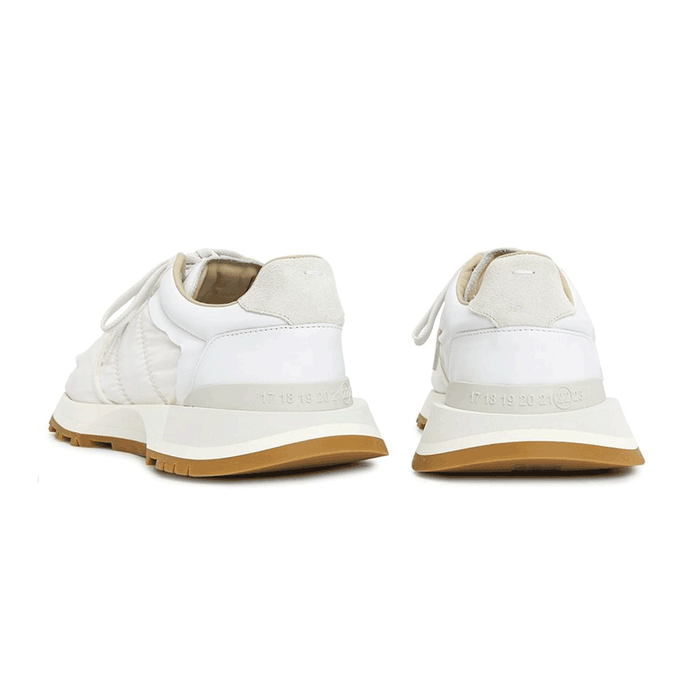 Maison Margiela White Leather Low-Top Sneakers