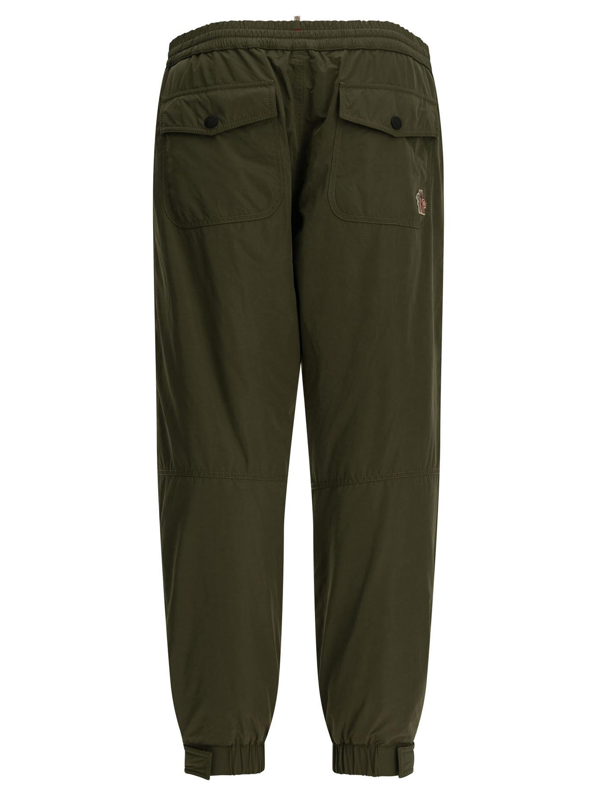 Moncler Black Wool Cropped Pants for Men
