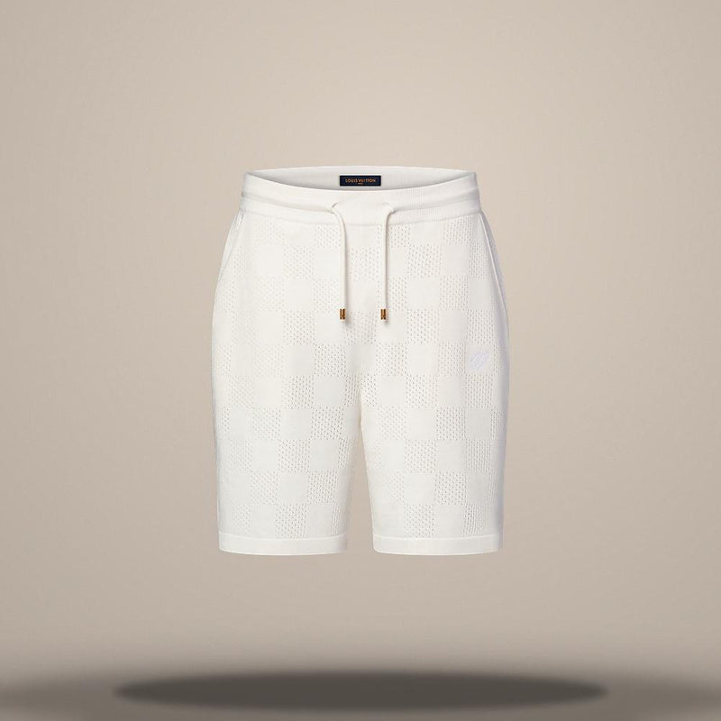 Louis Vuitton Women's Pointelle Signature Regular Fit Shorts