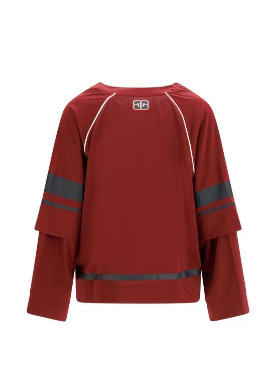 GANNI Long Sleeve Sweatshirt Top for Women A1050246 431 PORT ROYALE DOM