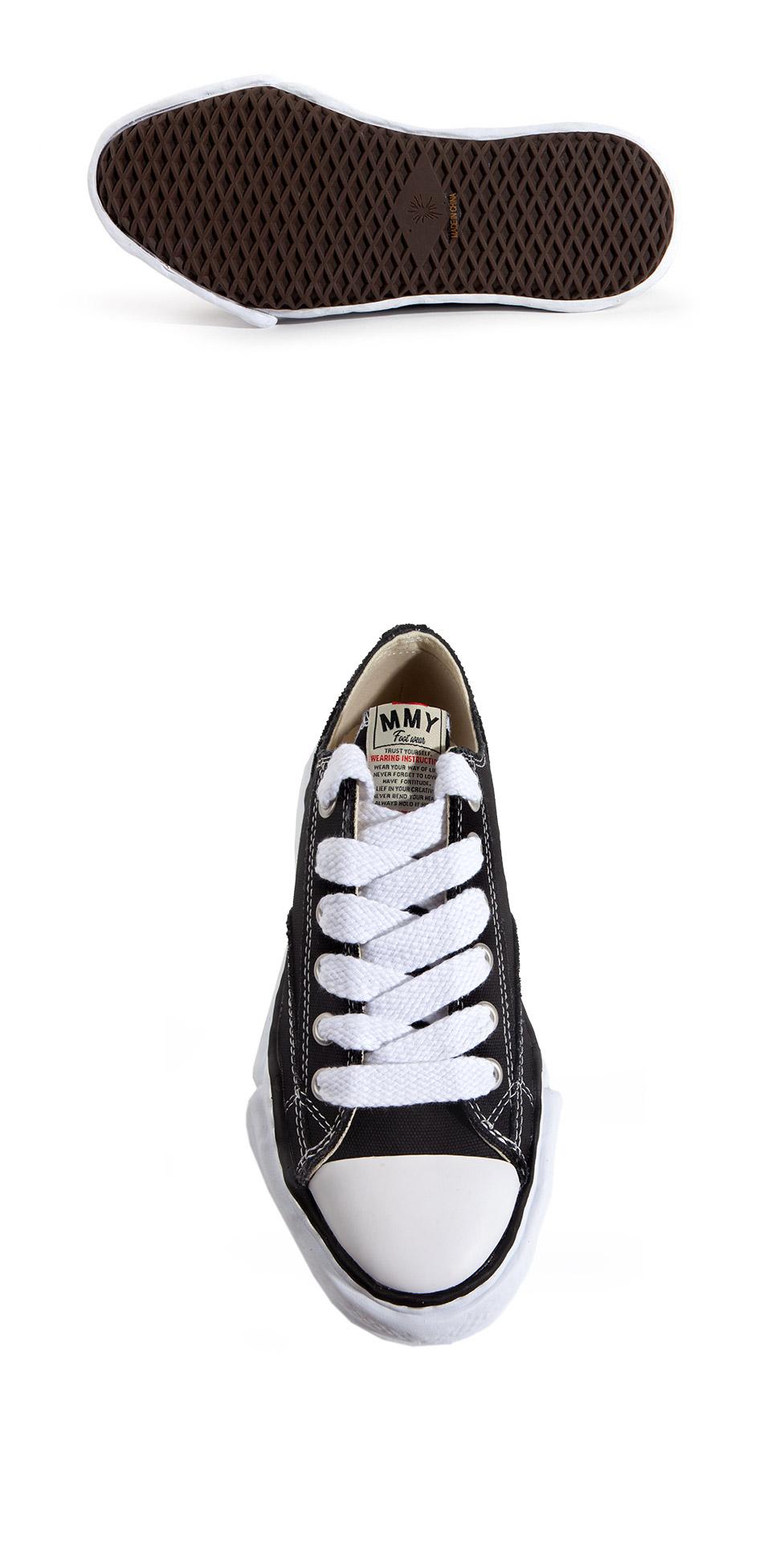 Maison Mihara Yasuhiro Peterson Low OG Sole Canvas Sneakers A01FW702 BLACK