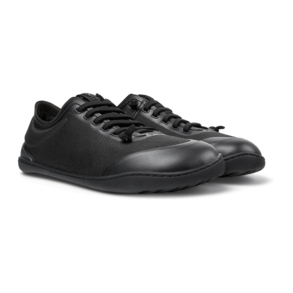 Camper Men’s Peu Cami Black Leather Low-Top Sneakers K100987 003