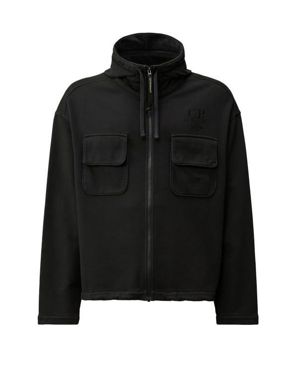 CP Company Brushed Emerized Diagonal Fleece Hoodie for Men