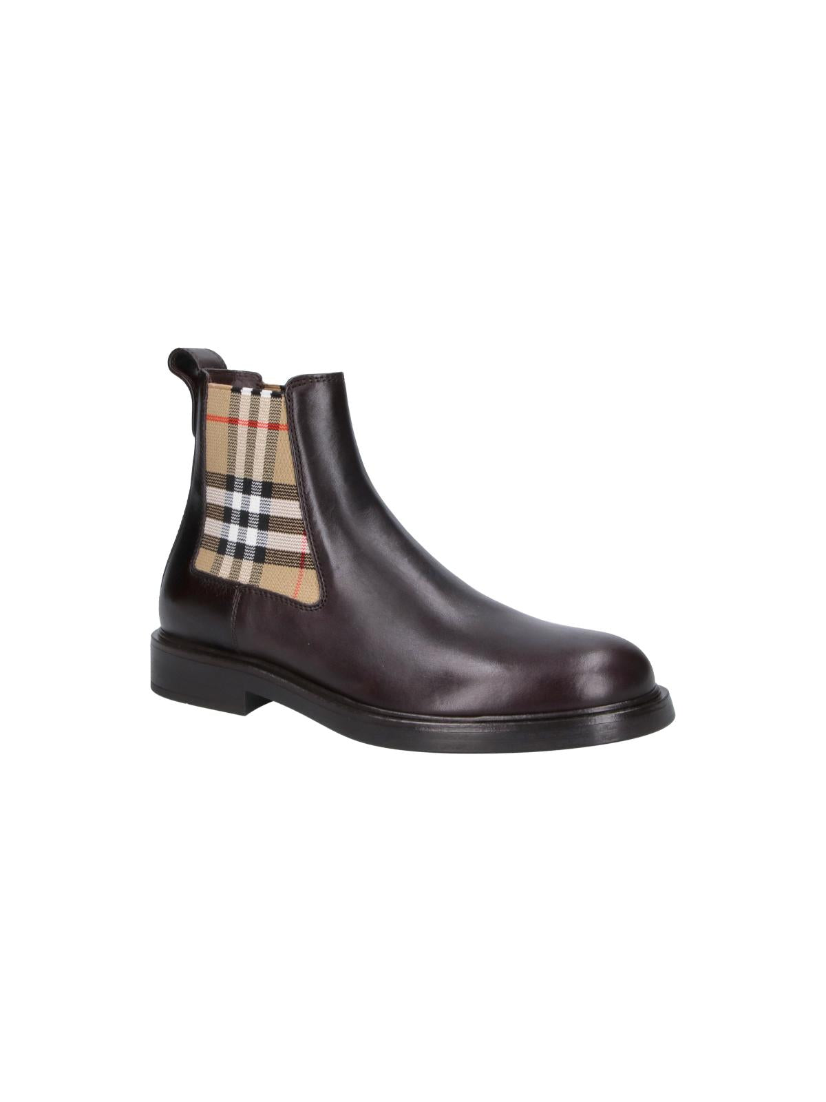 BURBERRY Leather Chelsea Boots Black Men
