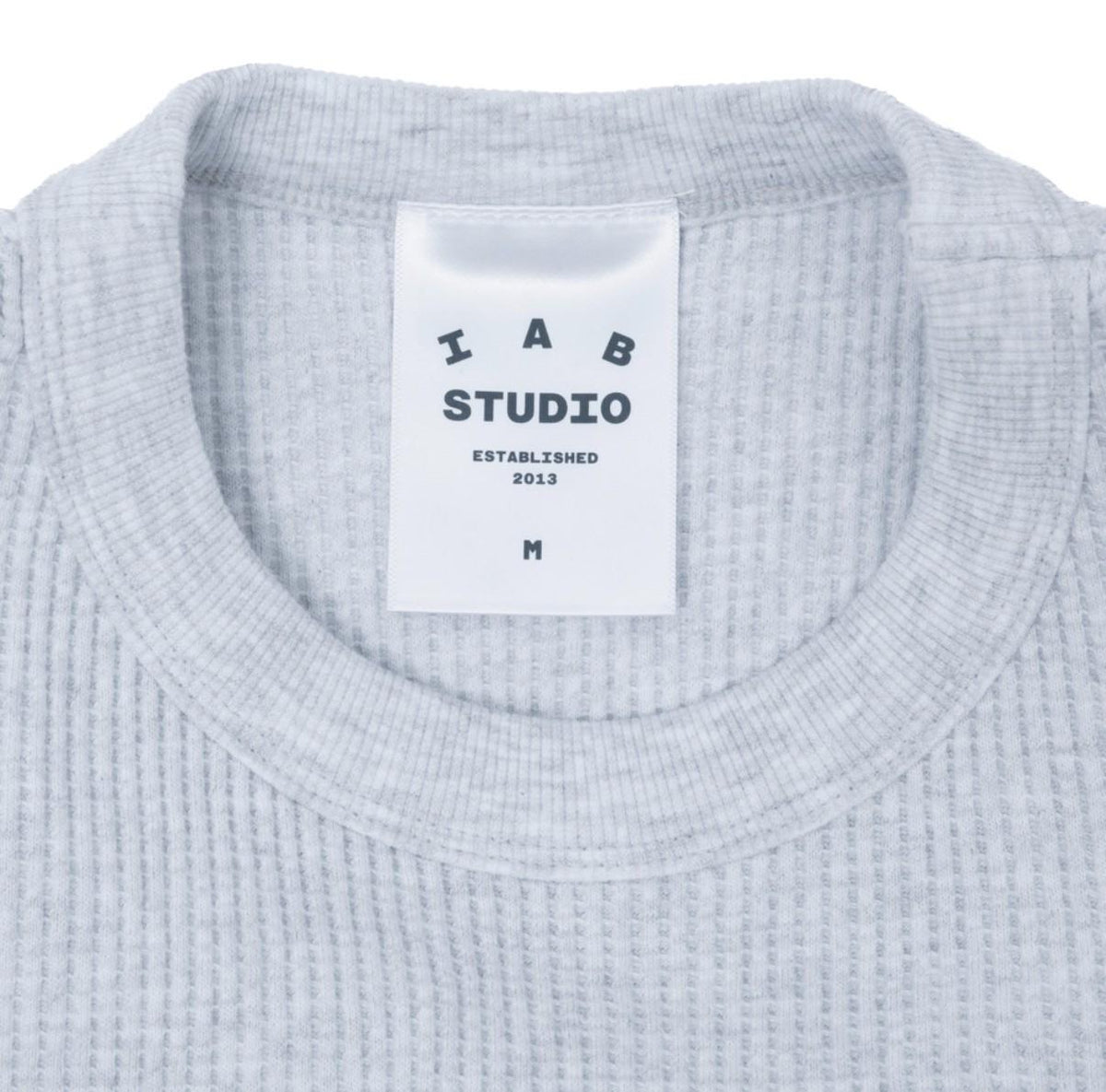 emis Light Gray Waffle Long Sleeve T-Shirt
