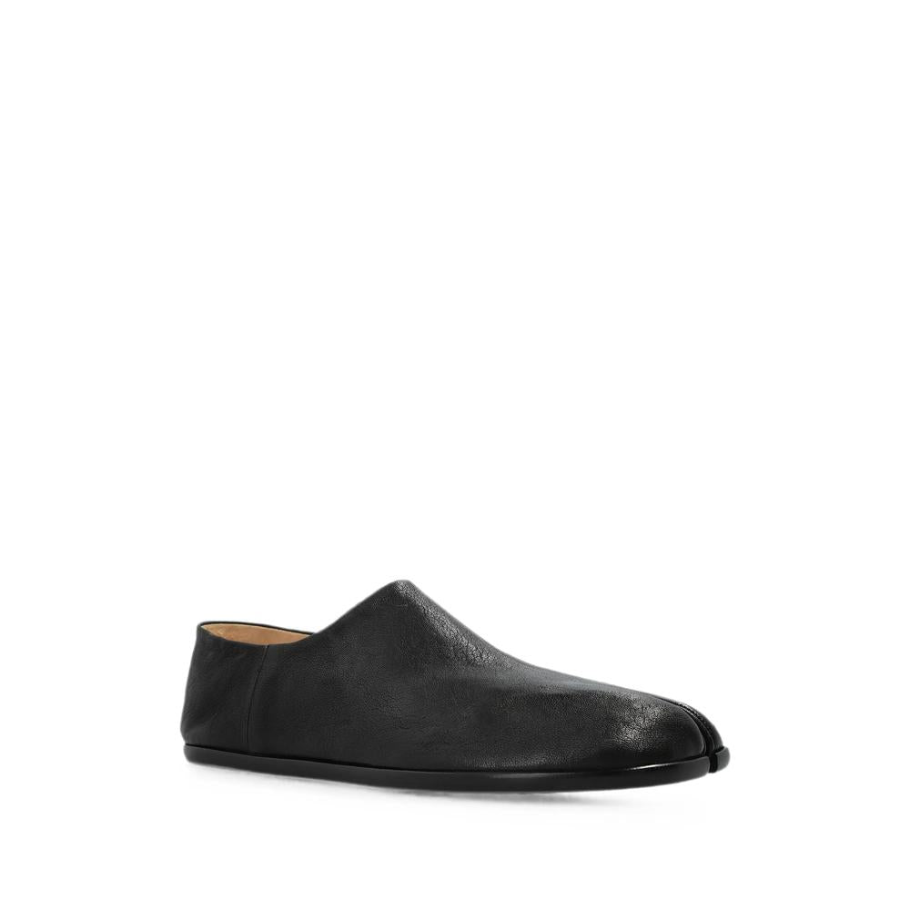 Maison Margiela Black Leather Slip-On Loafers for Men