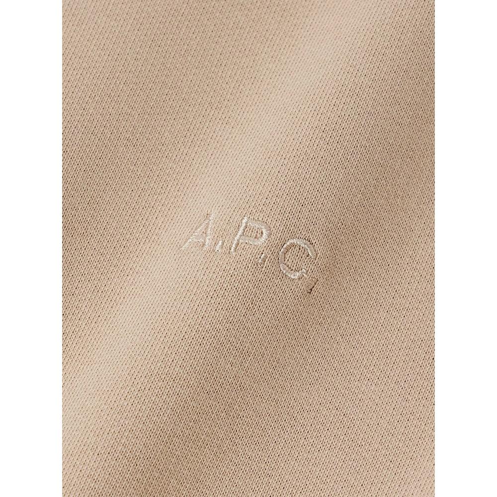 A.P.C. Logo Crewneck Sweatshirt Unisex Navy Cotton