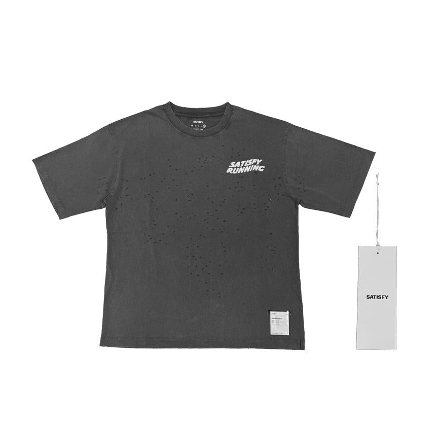SATISFY Aged Black MothTech Short Sleeve T-Shirt 11006 AB WA 00A08