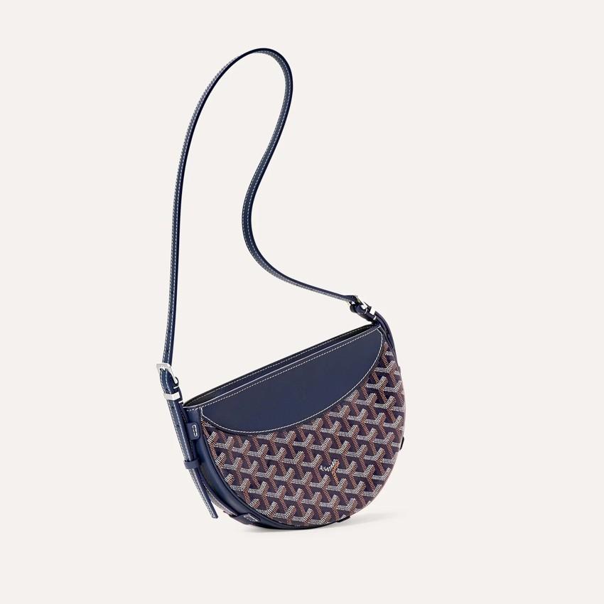 GOYARD Women’s Hirondelle Navy Leather Crossbody Bag HIRONDPMLTY12 CL12P