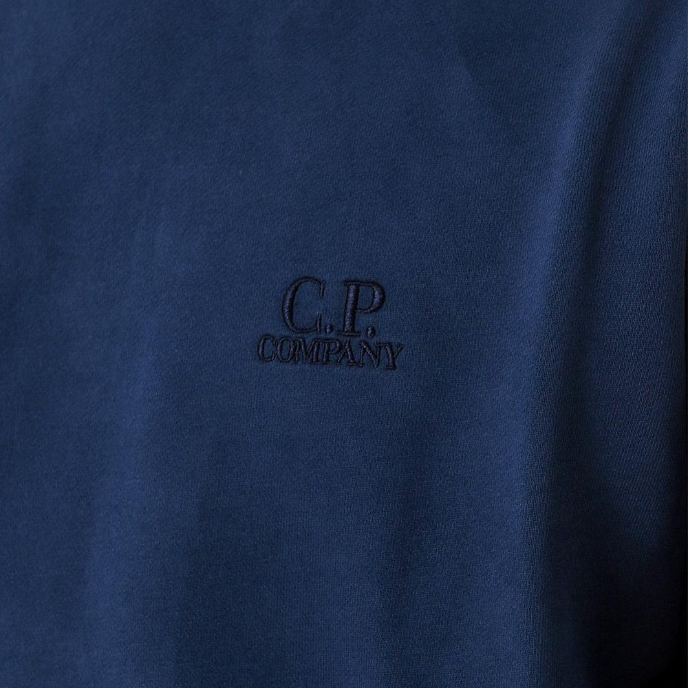 CP Company Embroidered Logo Sweatshirt Blue Men’s