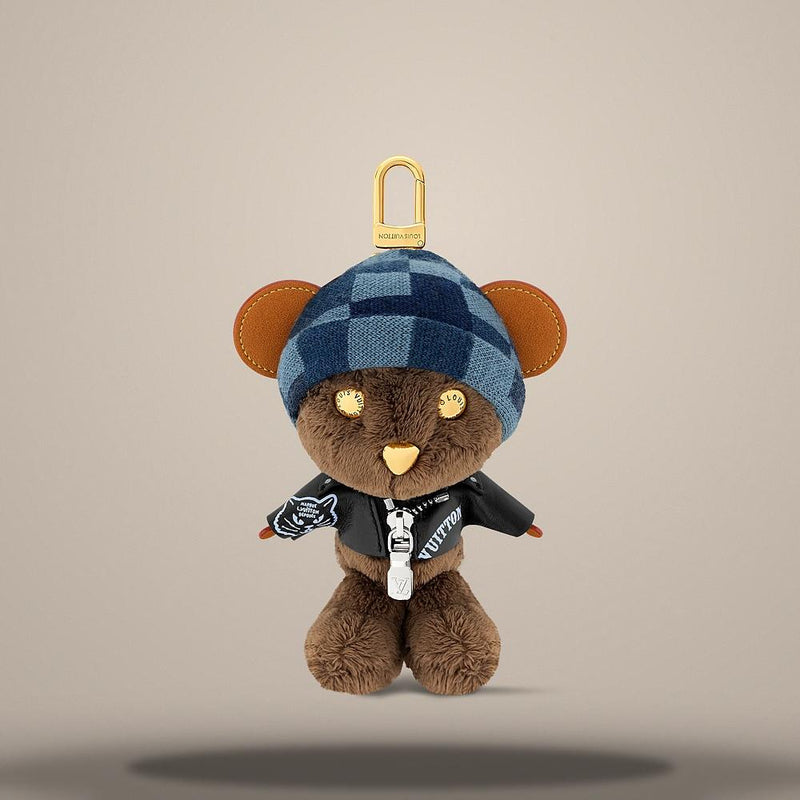 Louis Vuitton LV Louis Bear Bag Charm Key Ring Accessory M03206