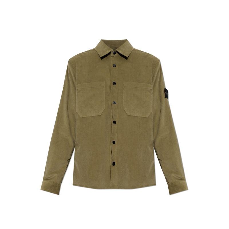 STONE ISLAND Men’s Corduroy Long-Sleeve Shirt S0144 V005G