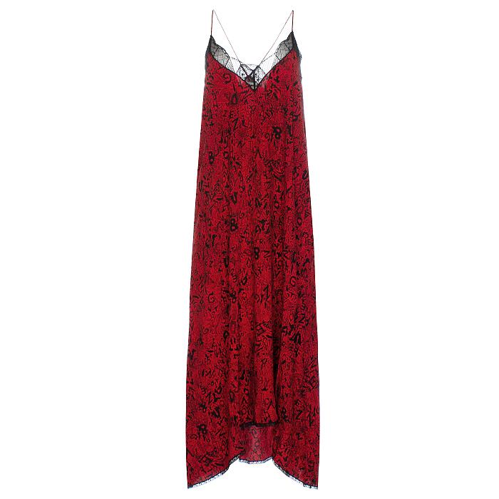 Zadig&Voltaire Crimson RISTY Long Dress WWDR01390