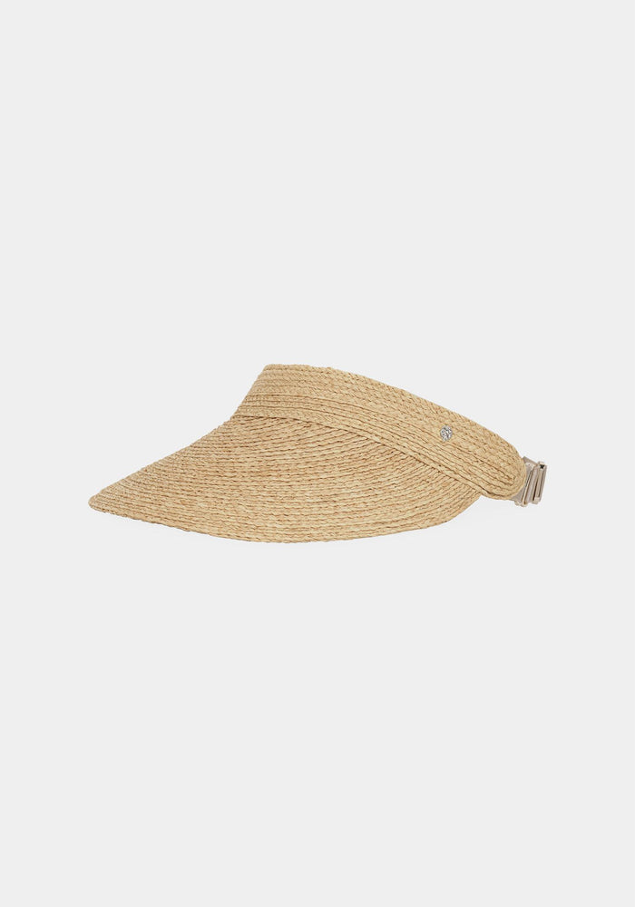HELEN KAMINSKI Natural Raffia Kirsten Sun Visor Hat HAT52474 NATURAL