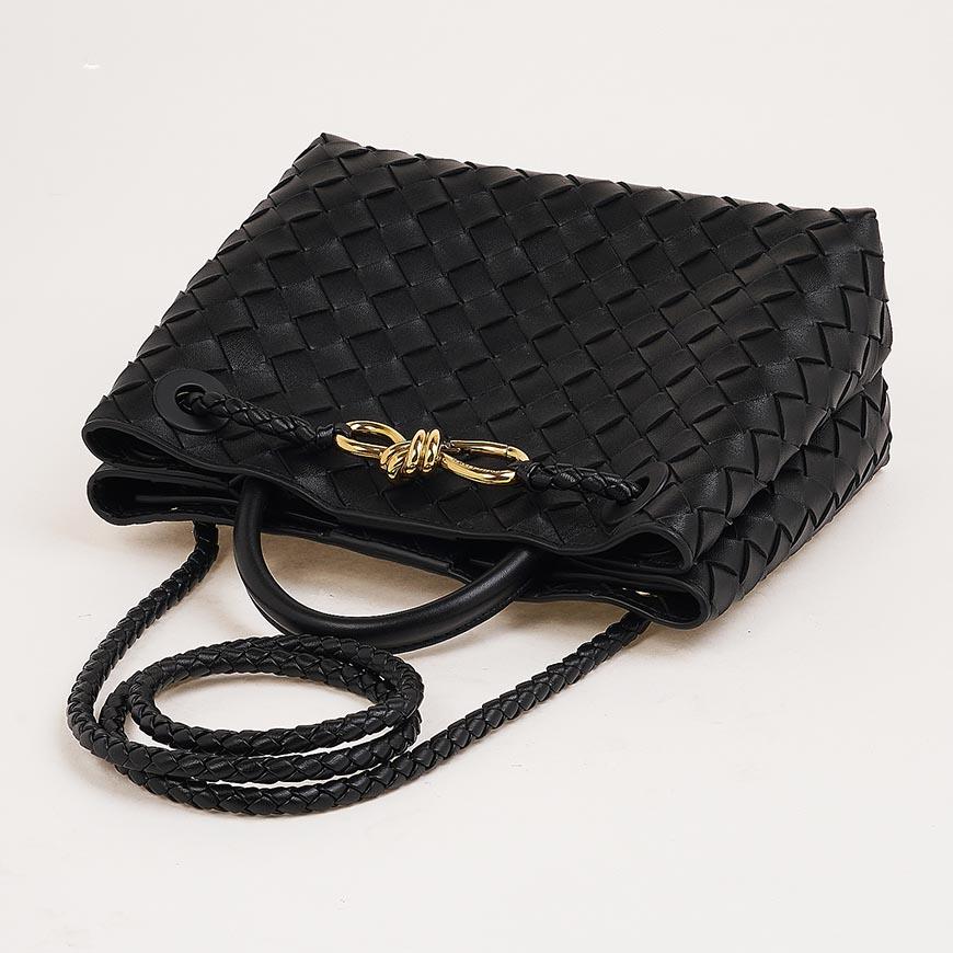 Bottega Veneta Small Andiamo Leather Tote Bag Black Women’s
