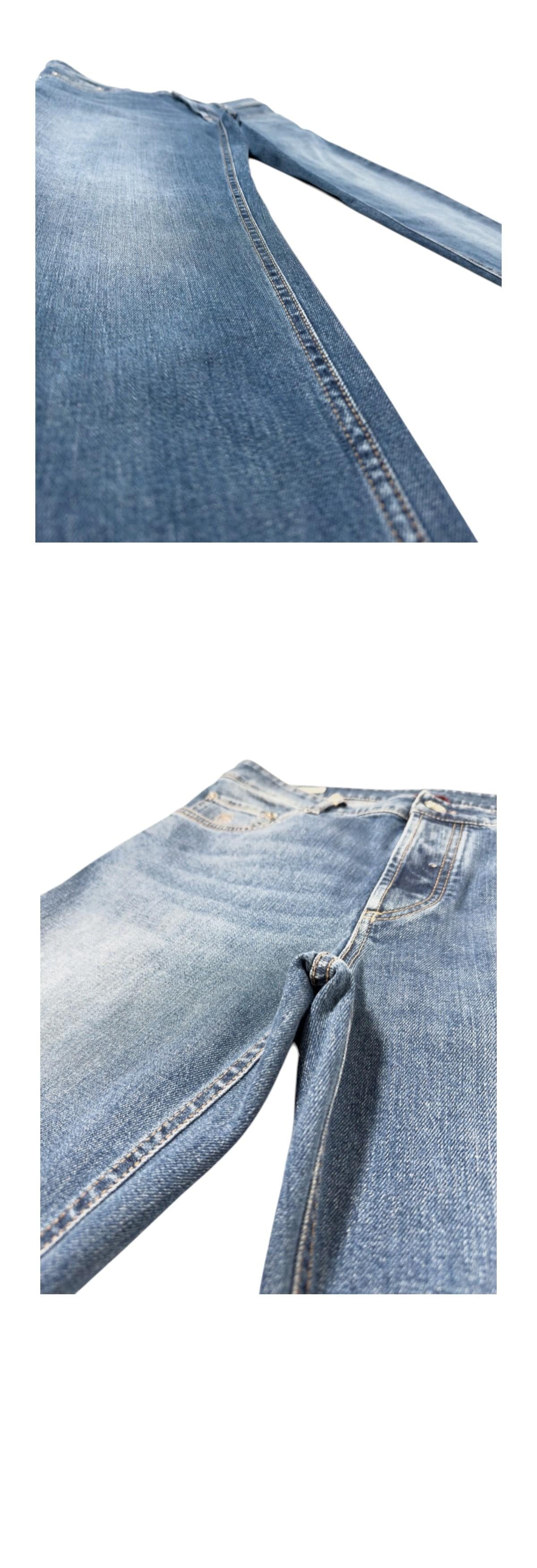 Brunello Cucinelli Mid Blue Traditional Fit Denim Jeans Men