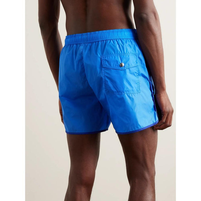 Moncler Logo Patch Swim Shorts Men Navy