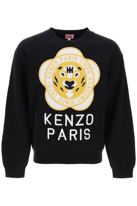 KENZO Men's Crewneck Knit Sweater FD65PU4293BB99J